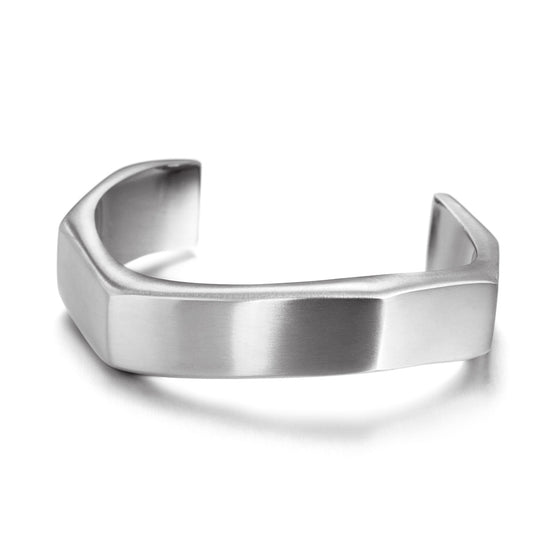 Twisted C-shaped bracelet-NSB1607ST