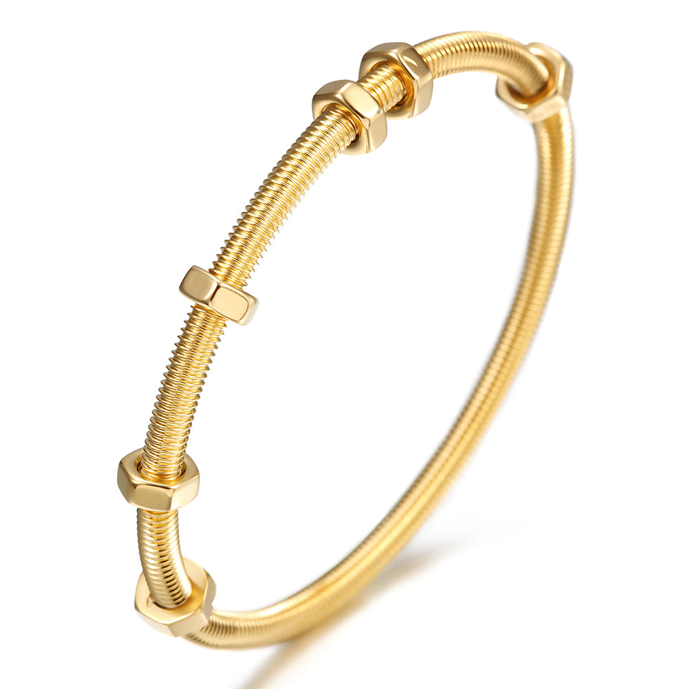 Spiral screw bracelet-NSB1608ST