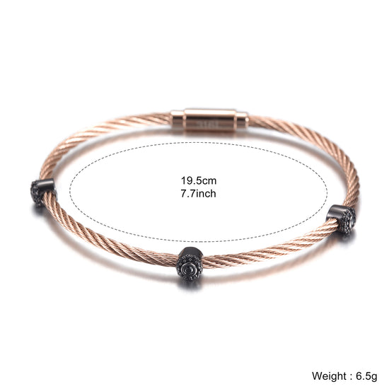 Stainless steel cable bracelet-NSB1610ST