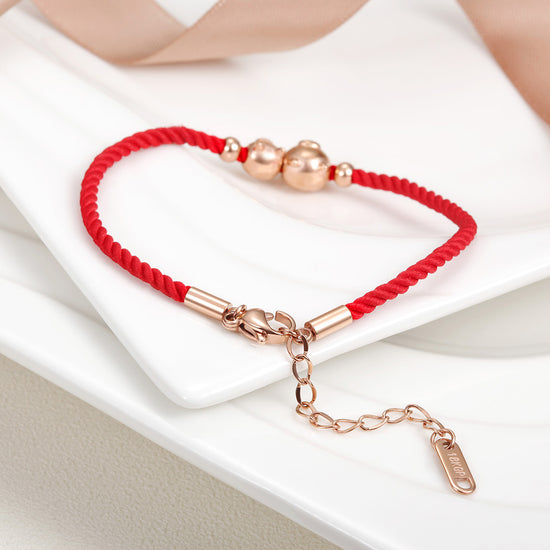 Load image into Gallery viewer, Two Little Pig Red Bracelets-NSB1614STRG
