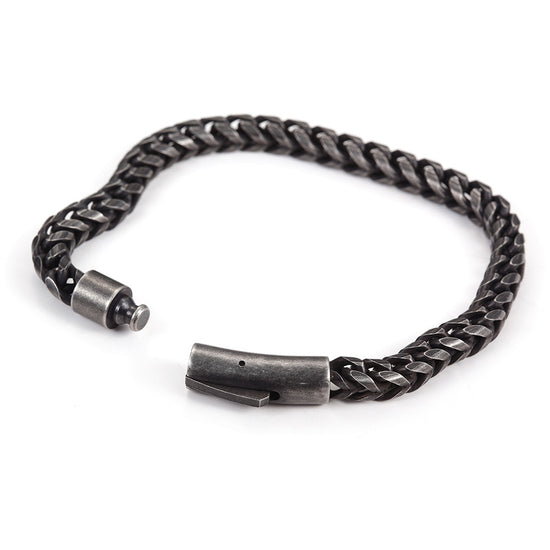 Black cable bracelet-NSB1616ST