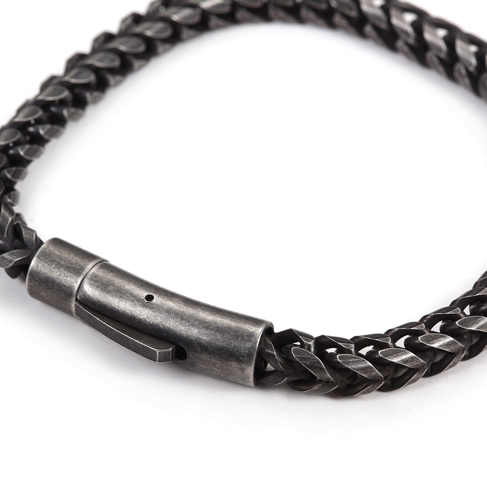 Black cable bracelet-NSB1616ST