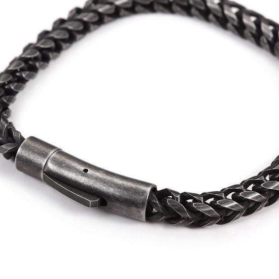 Black cable bracelet-NSB1616ST