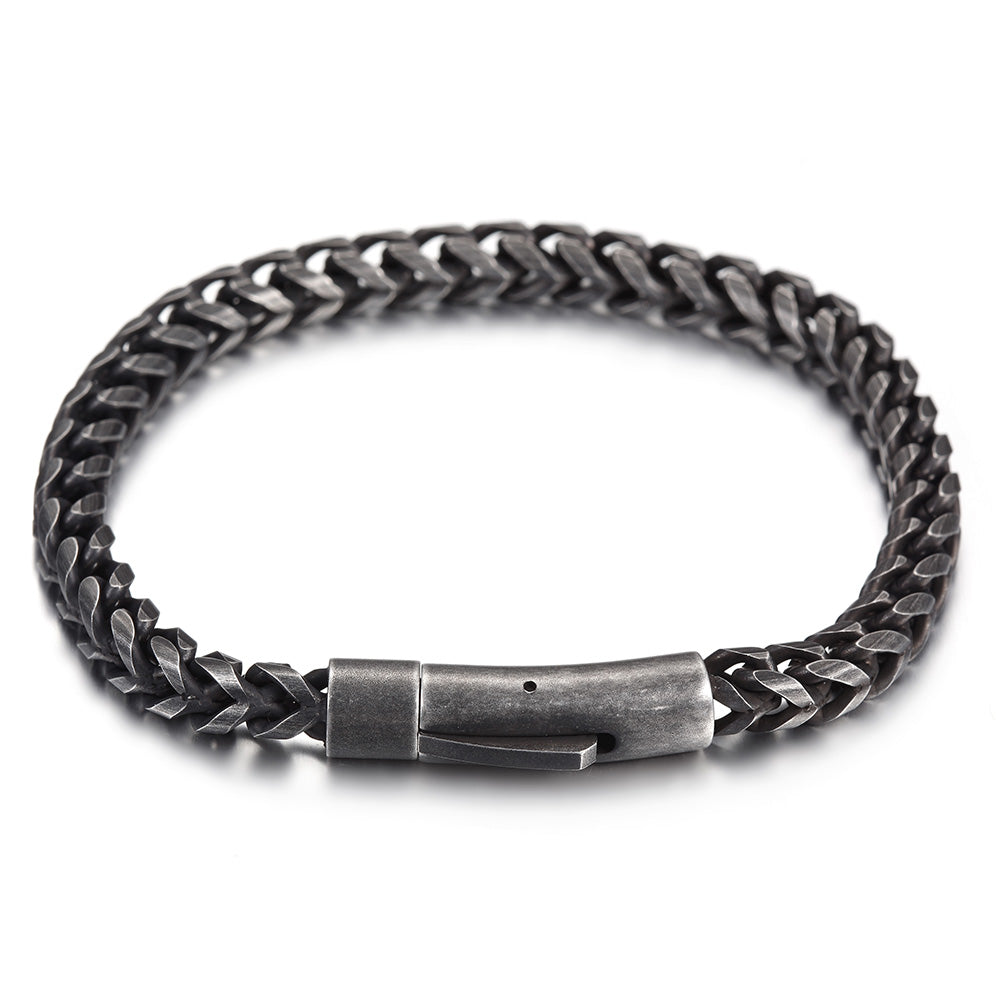 Black cable bracelet-NSB1616ST