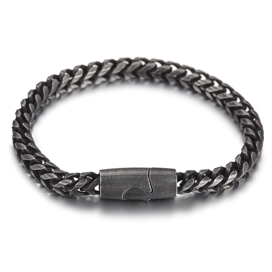 Black cable bracelet-NSB1617ST
