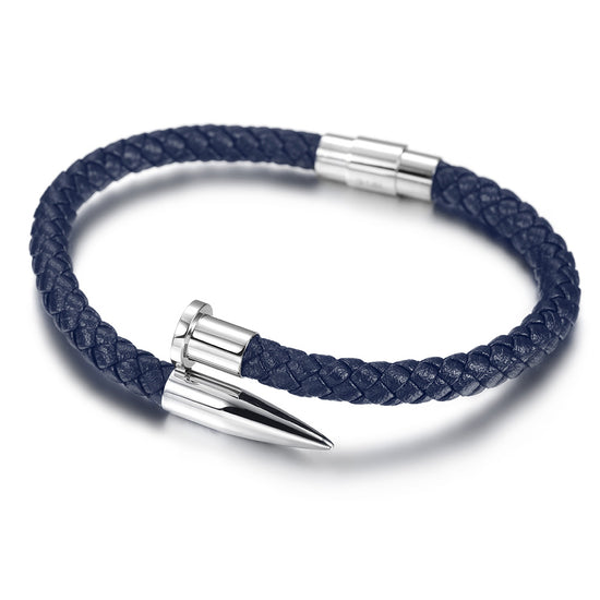 Load image into Gallery viewer, Black rope pointed bracelet-NSB1619ST
