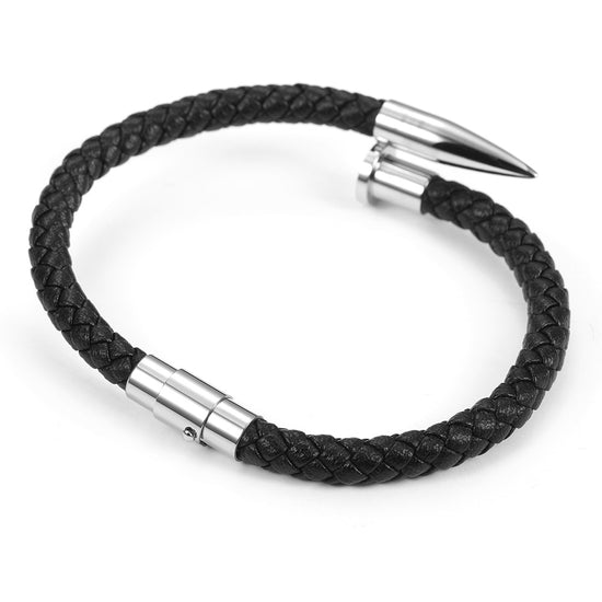Load image into Gallery viewer, Black rope pointed bracelet-NSB1619ST
