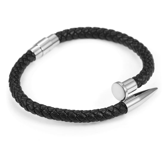 Load image into Gallery viewer, Black rope pointed bracelet-NSB1619ST
