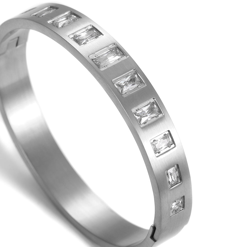 Round square zircon bracelet-NSB1623STD