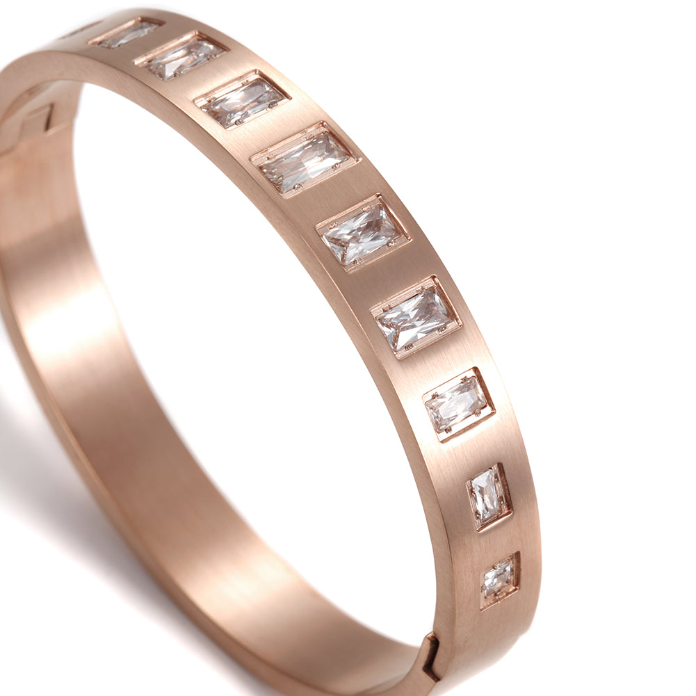 Round square zircon bracelet-NSB1623STD