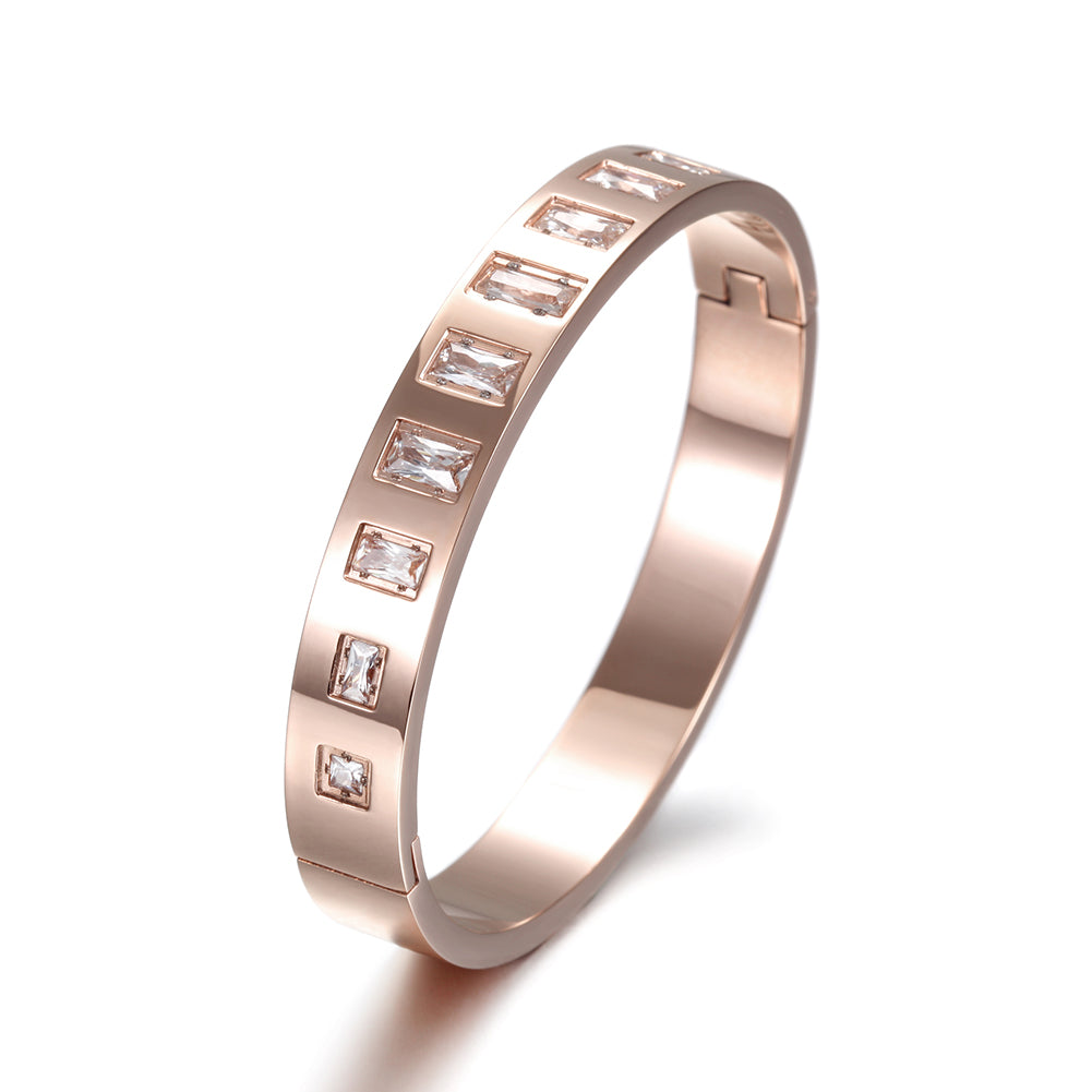 Round square zircon bracelet-NSB1623STD