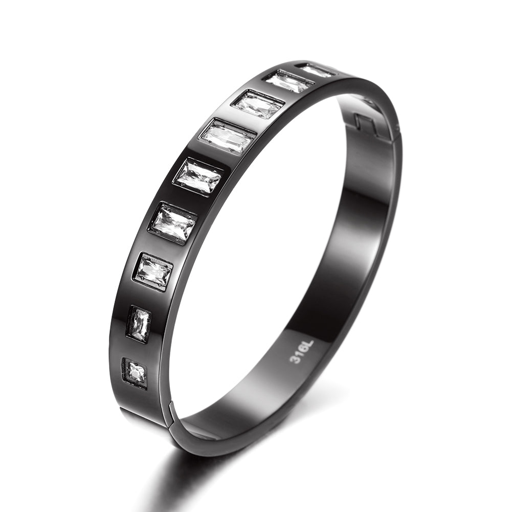 Round square zircon bracelet-NSB1623STS