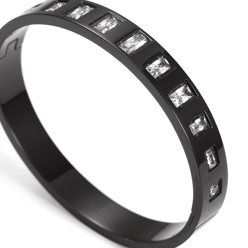 Round square zircon bracelet-NSB1623STS