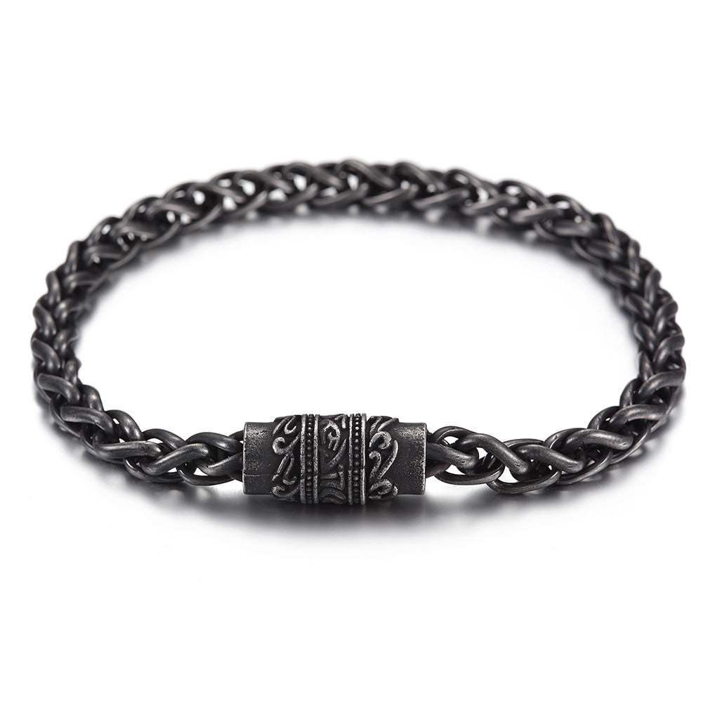 Black chain bracelet-NSB1627ST