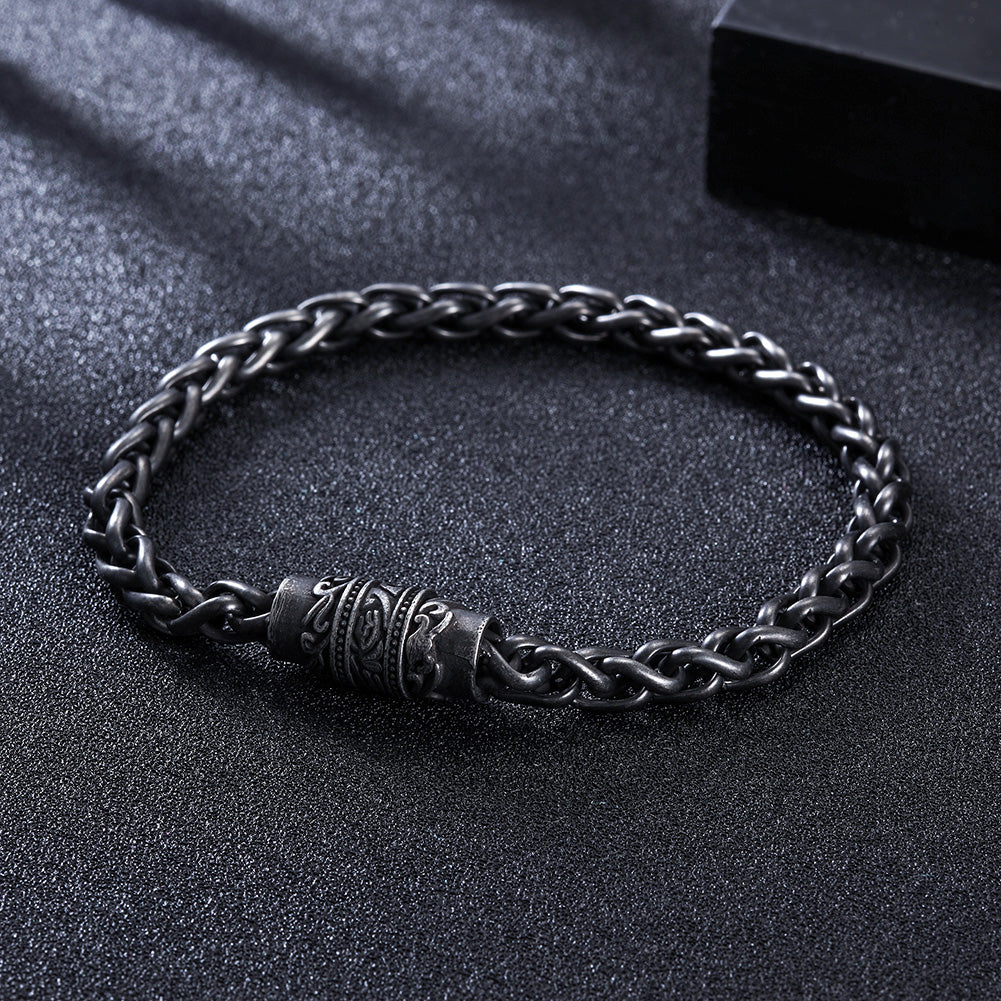 Black chain bracelet-NSB1627ST