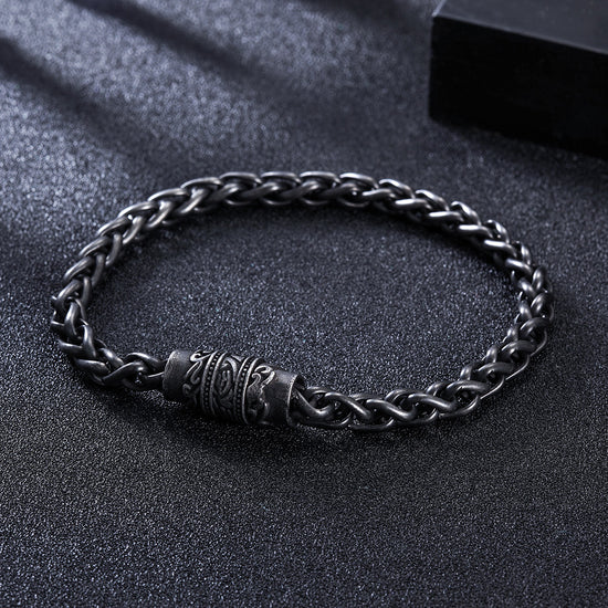 Black chain bracelet-NSB1627ST