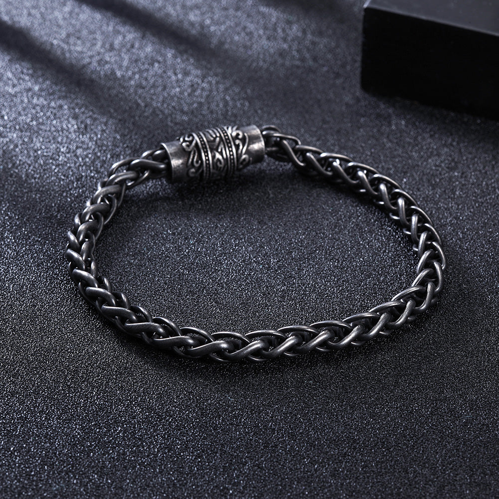 Black chain bracelet-NSB1627ST