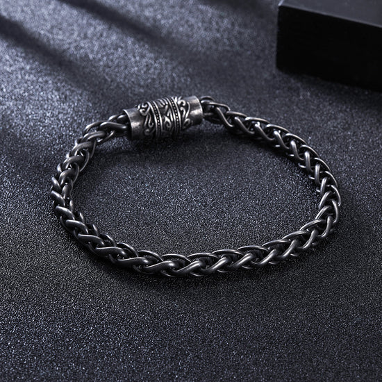 Black chain bracelet-NSB1627ST