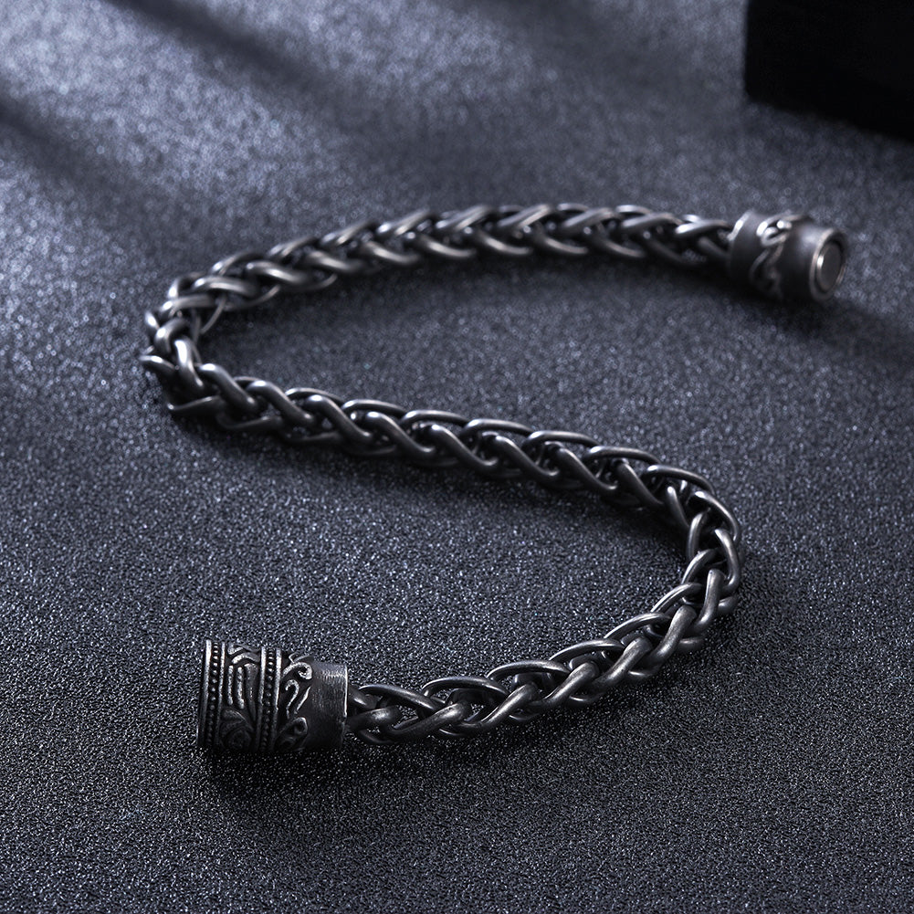 Black chain bracelet-NSB1627ST