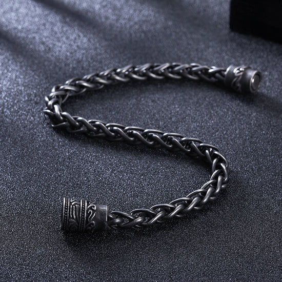 Black chain bracelet-NSB1627ST