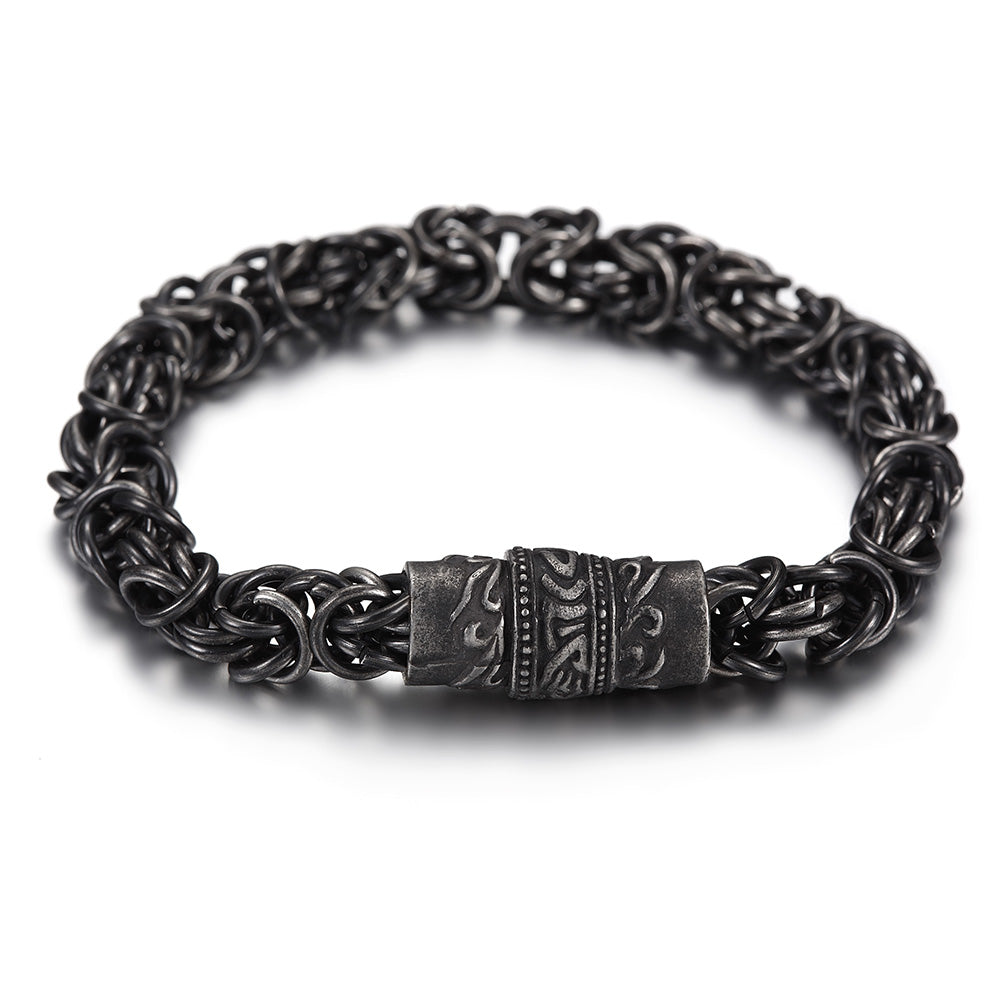 Black chain bracelet-NSB1629ST