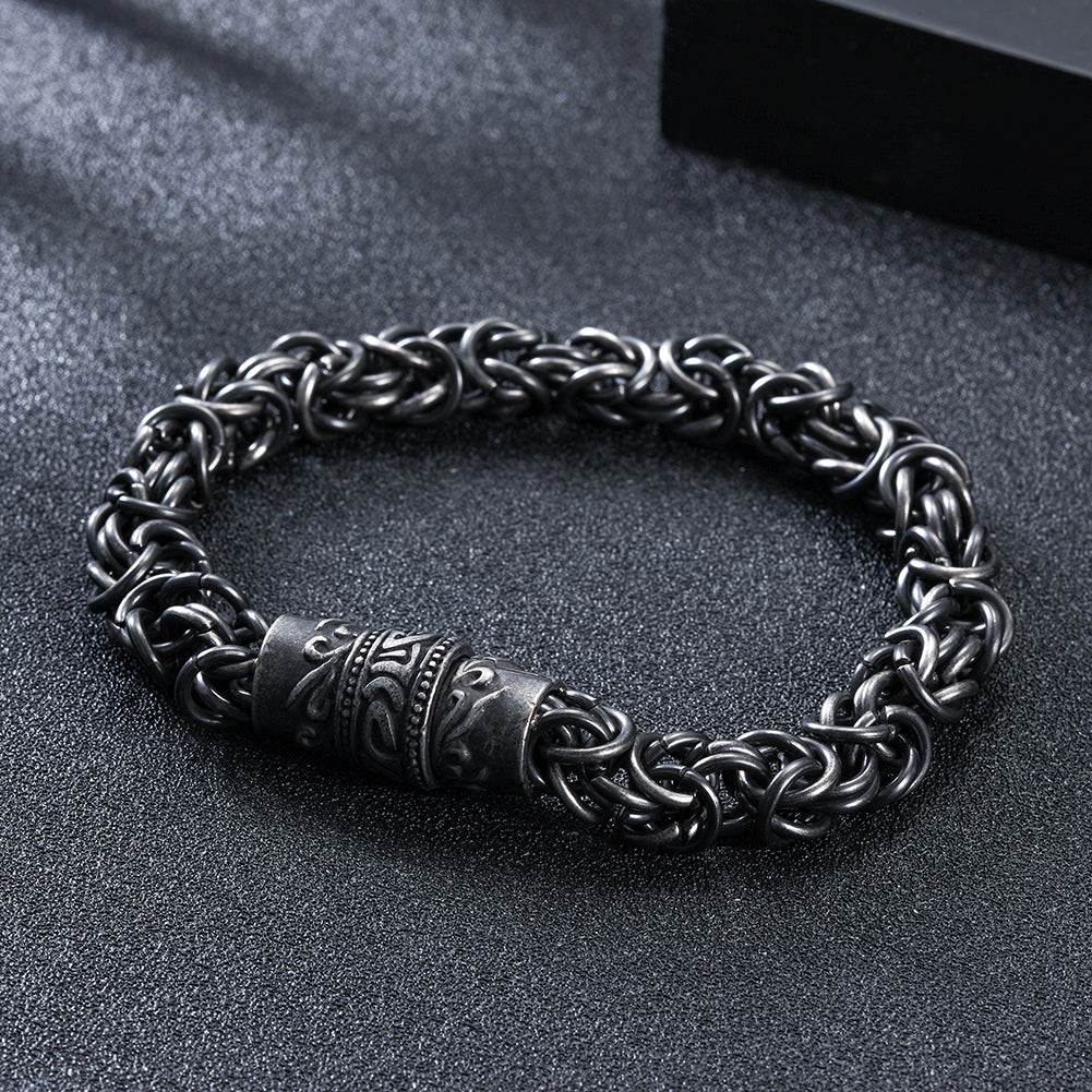Black chain bracelet-NSB1629ST