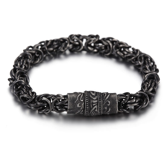 Black chain bracelet-NSB1629ST