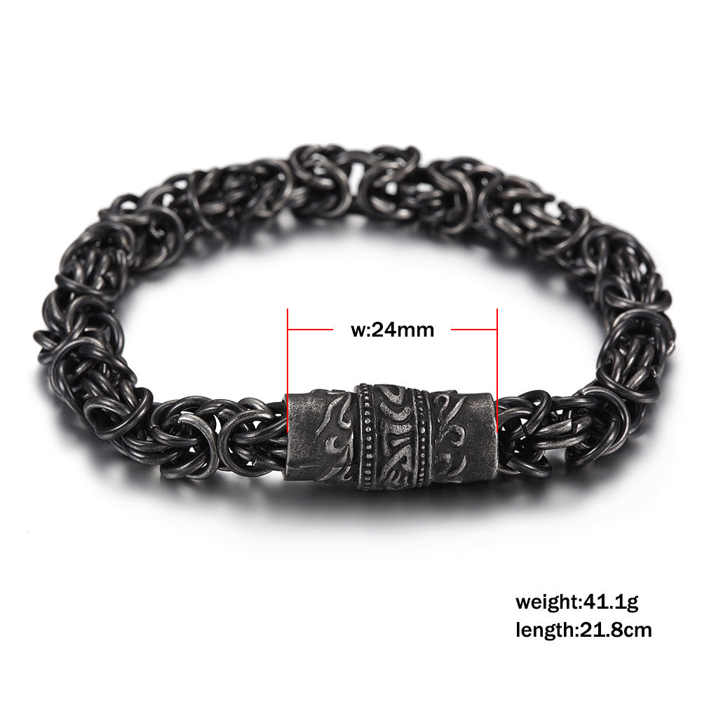 Black chain bracelet-NSB1629ST