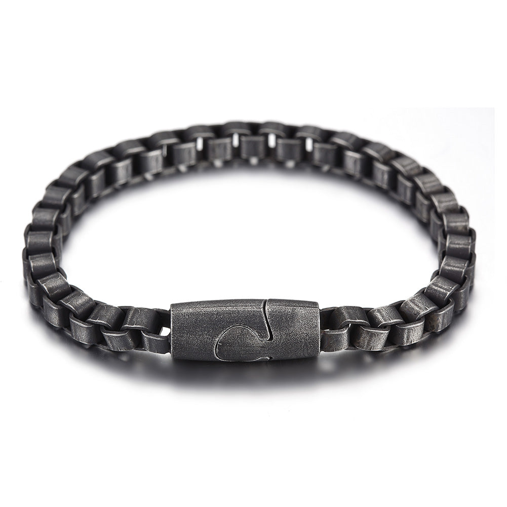 Black chain hollow bracelet-NSB1630ST