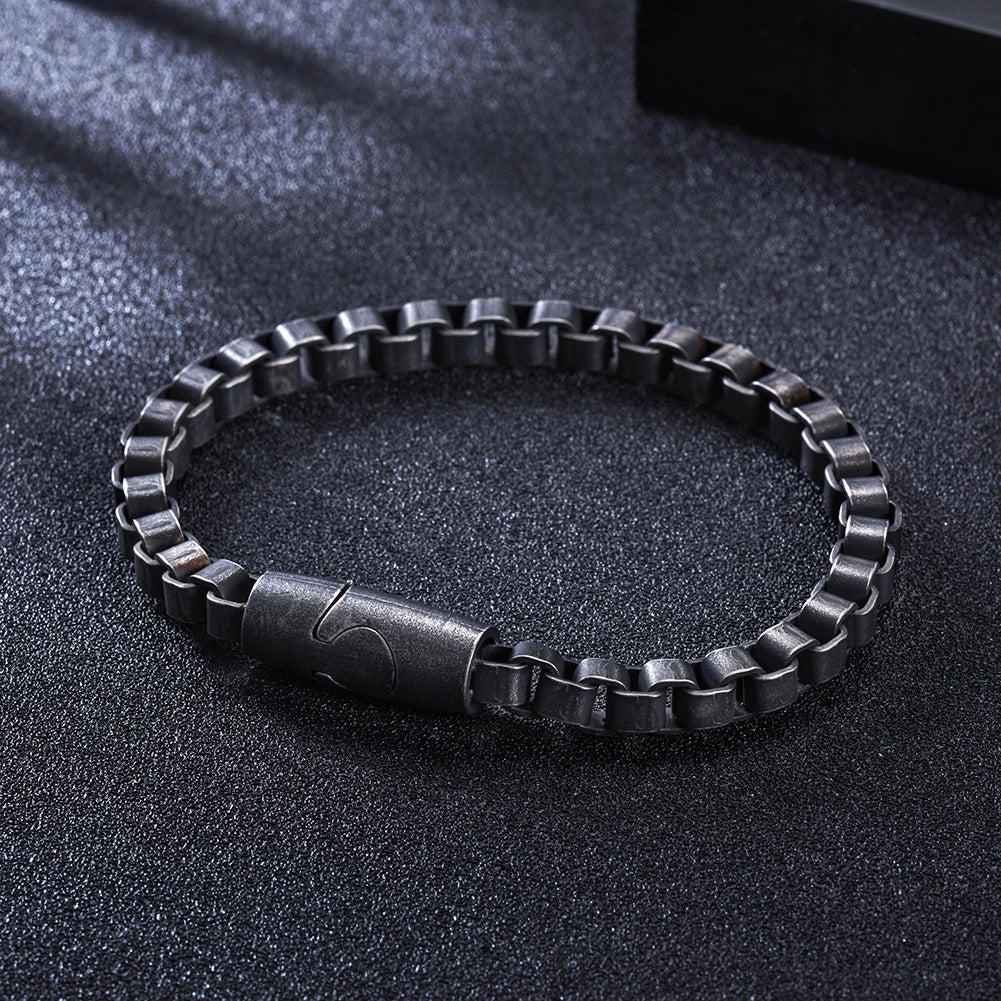 Black chain hollow bracelet-NSB1630ST