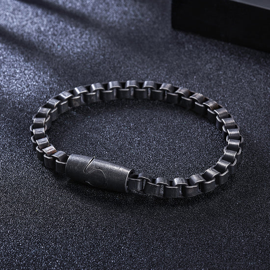 Black chain hollow bracelet-NSB1630ST
