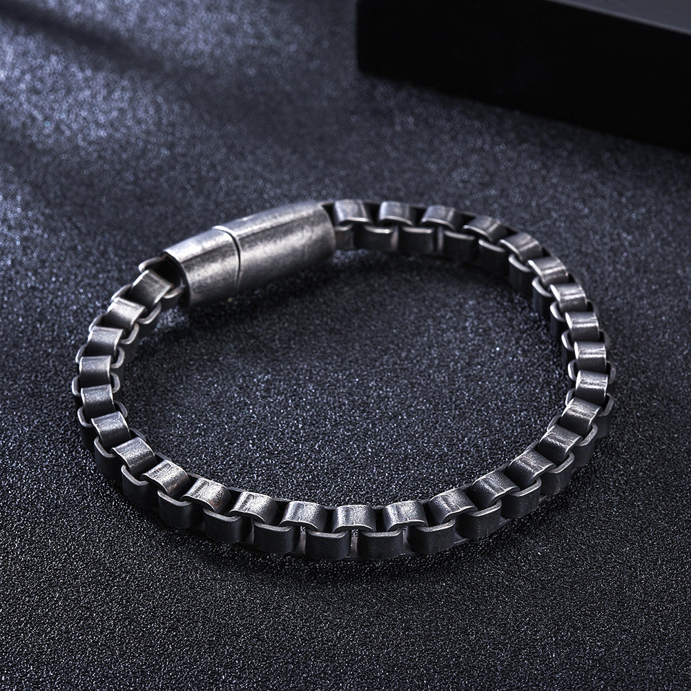 Black chain hollow bracelet-NSB1630ST