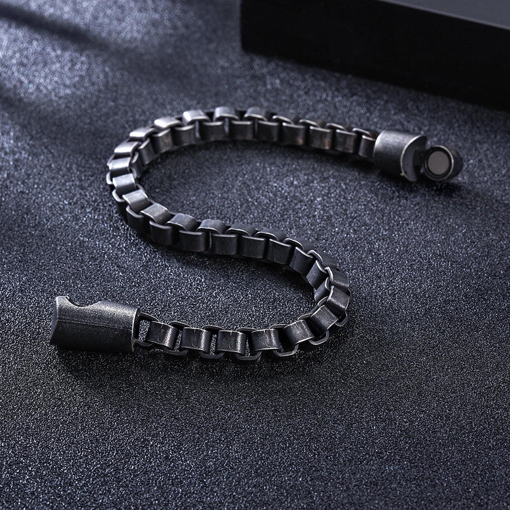 Black chain hollow bracelet-NSB1630ST