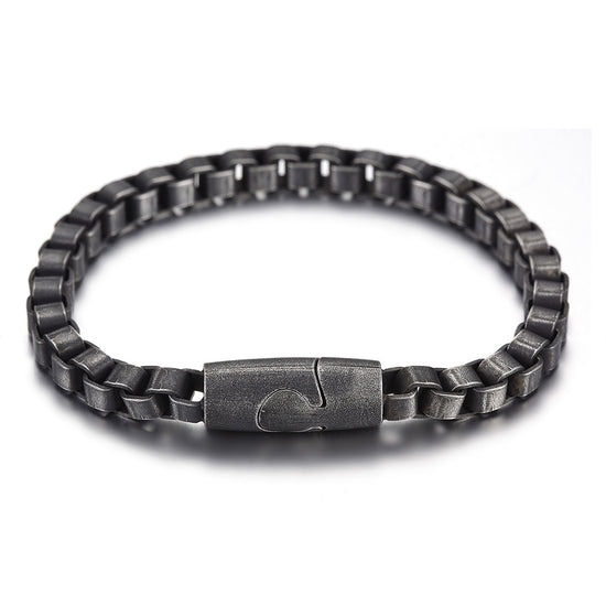 Black chain hollow bracelet-NSB1630ST