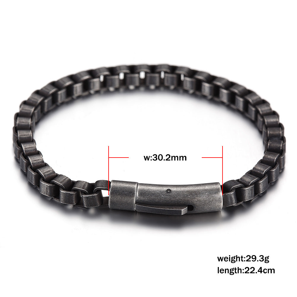 Black chain hollow bracelet-NSB1631ST