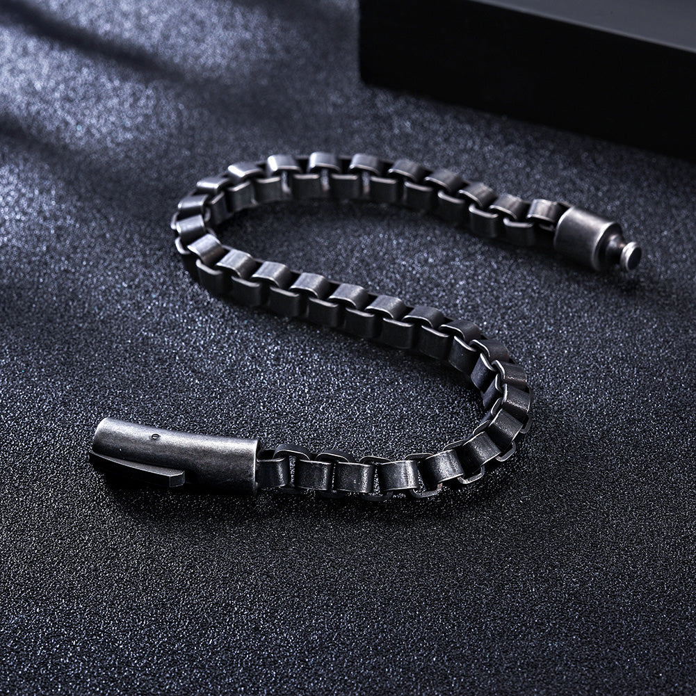 Black chain hollow bracelet-NSB1631ST