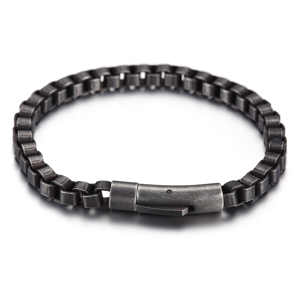 Black chain hollow bracelet-NSB1631ST