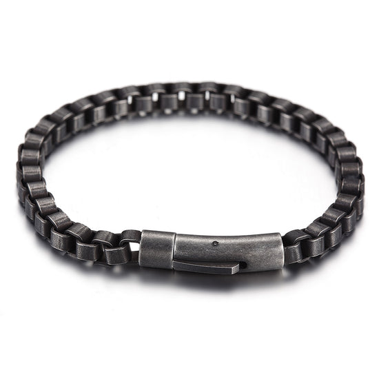 Black chain hollow bracelet-NSB1631ST