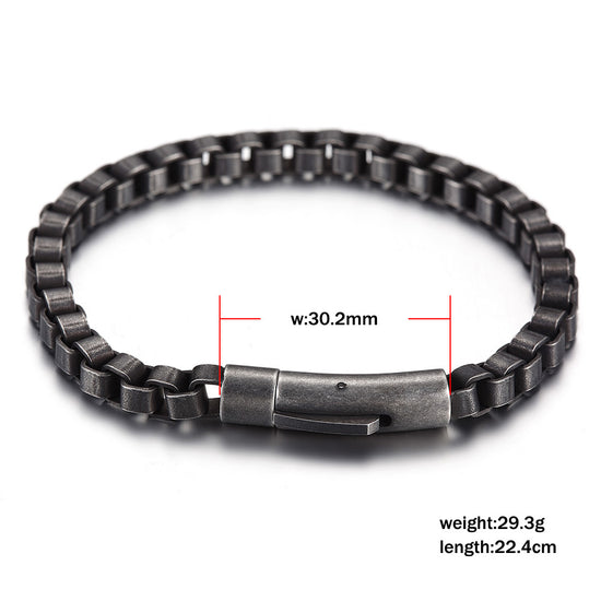 Black chain hollow bracelet-NSB1631ST