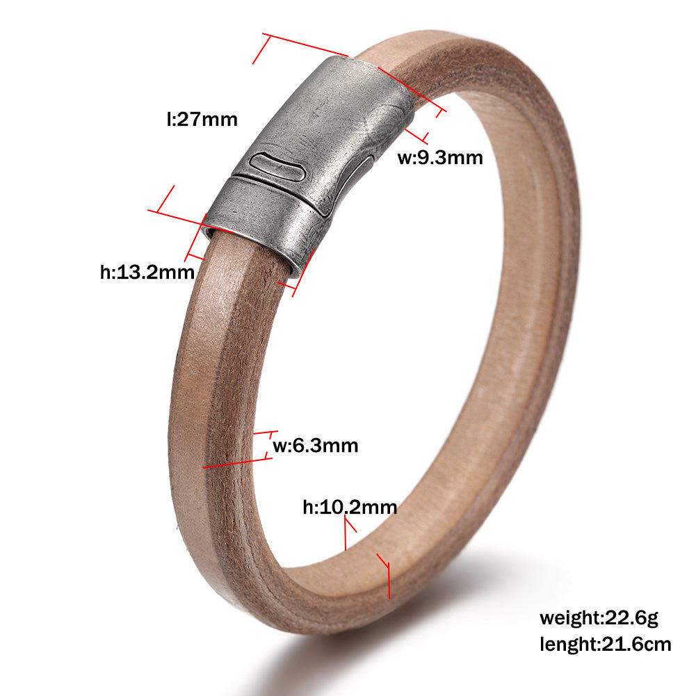 Brown rough bracelet-NSB1641STBR