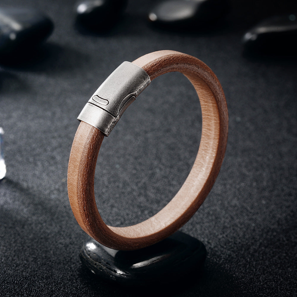 Brown rough bracelet-NSB1641STBR