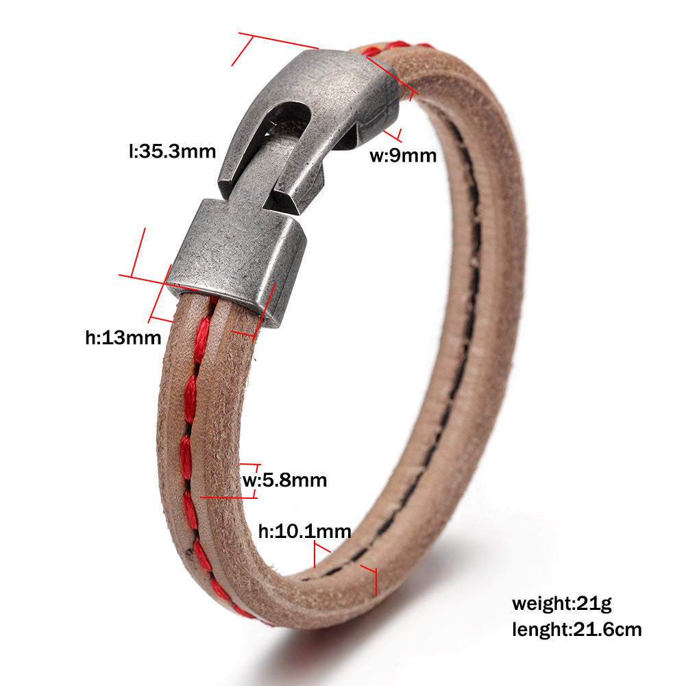 Brown Intercolor Bracelet-NSB1642STBR
