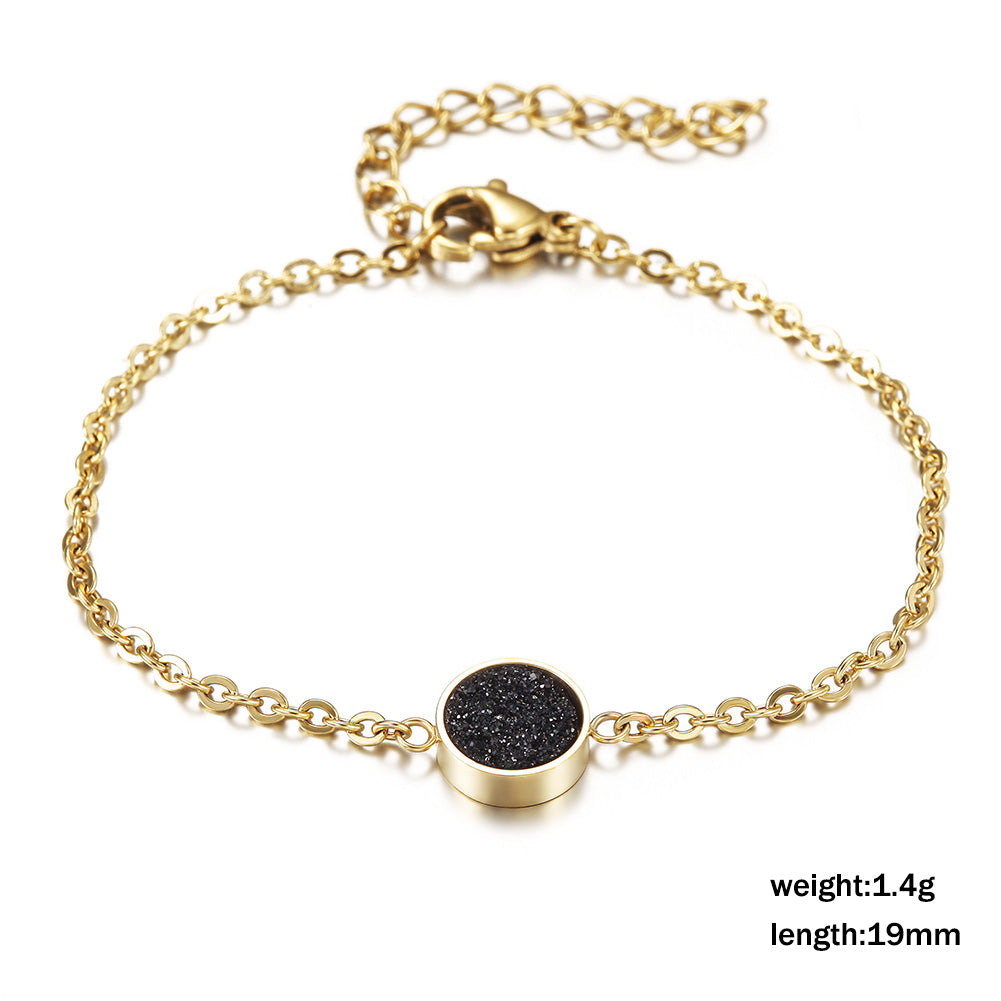 Chain Black Zircon Bracelet-NSB1654ST