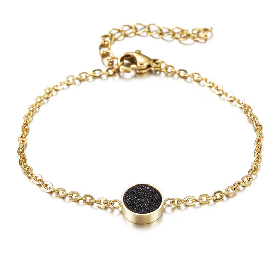 Chain Black Zircon Bracelet-NSB1654ST