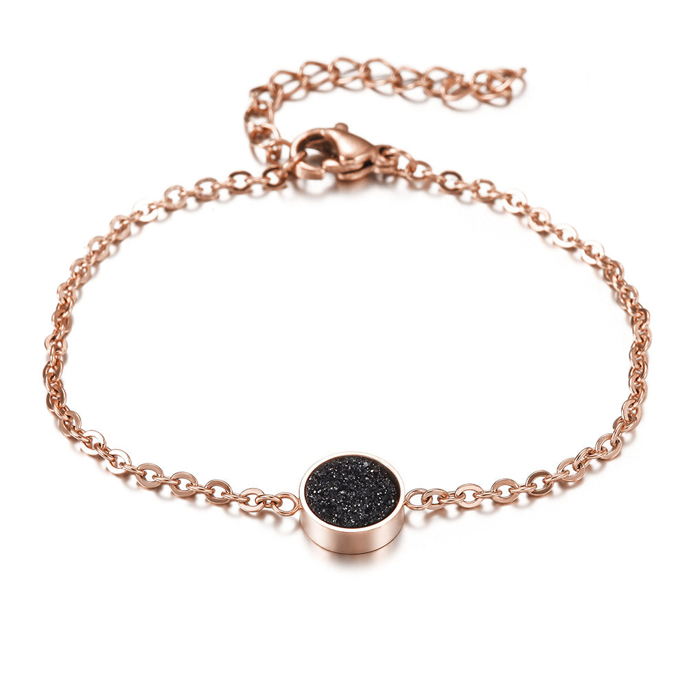 Chain Black Zircon Bracelet-NSB1654ST