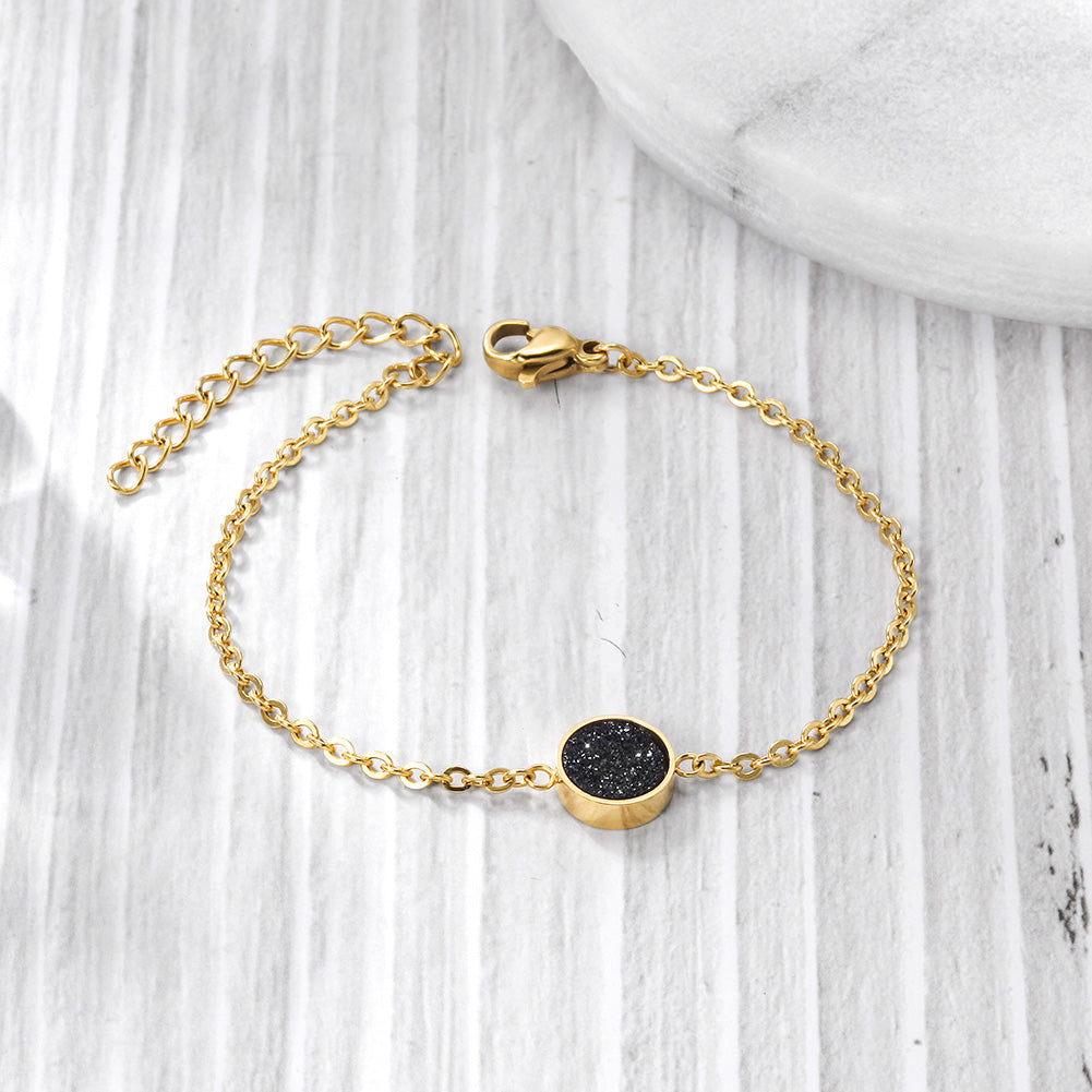 Chain Black Zircon Bracelet-NSB1654ST