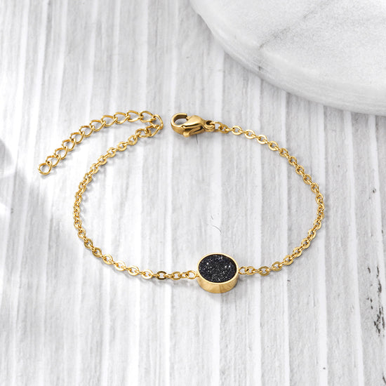 Chain Black Zircon Bracelet-NSB1654ST