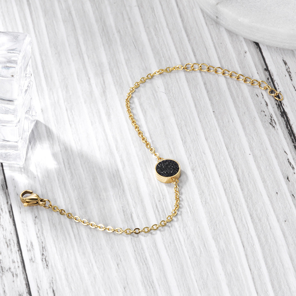Chain Black Zircon Bracelet-NSB1654ST