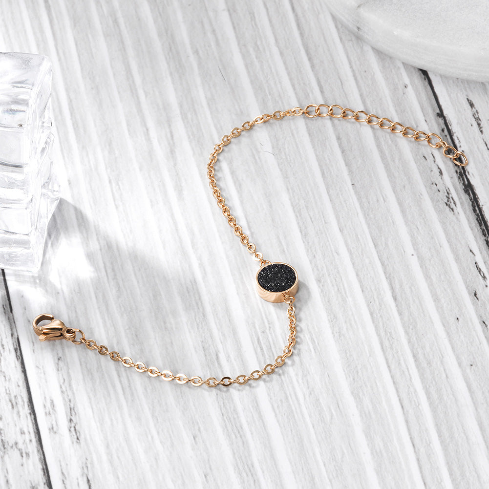 Chain Black Zircon Bracelet-NSB1654ST