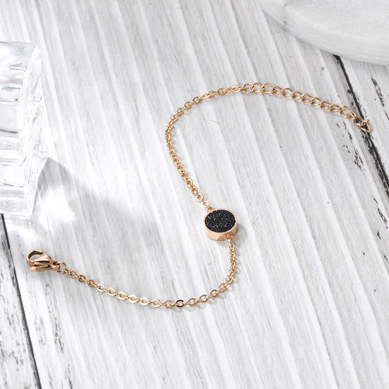 Chain Black Zircon Bracelet-NSB1654ST